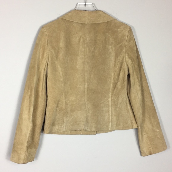 Ann Taylor Loft 100% SuedeLeather Jacket 10 - Picture 2 of 4